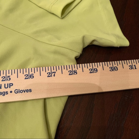 Maggie Barnes Top Womens Plus 3X Yellow Short Sleeve Blouse - Picture 6 of 7